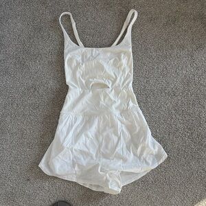 Women's White Athletic Romper